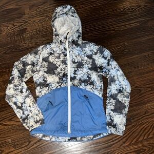 North face women’s floral print windbreaker jacket  sz xs extra small